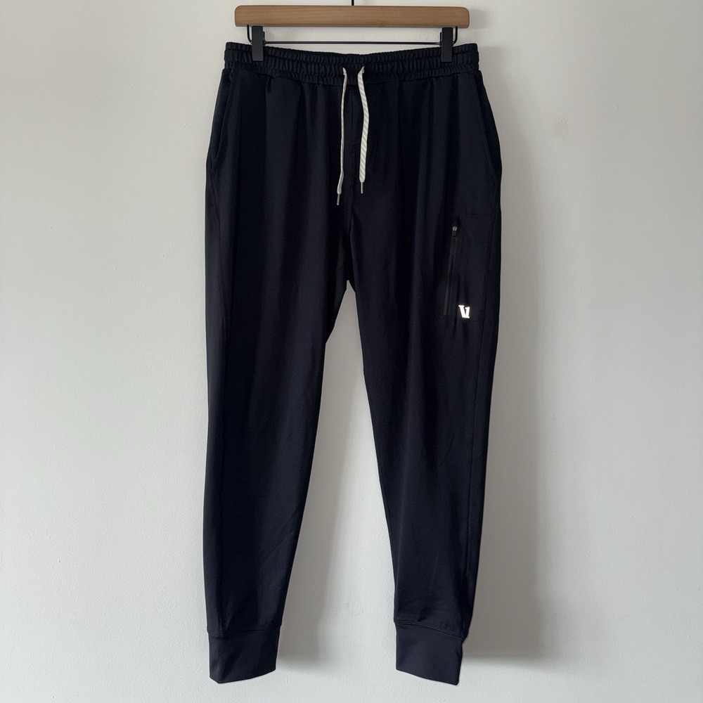 Vuori Sunday Performance Jogger Pant Black V416 Men's M Athleisure Travel Casual